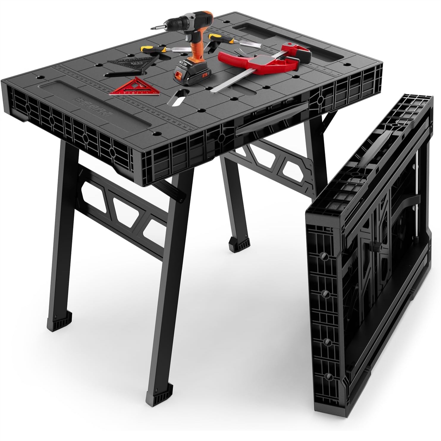 Home Improvement Diy - Folding Workbench with 1650 Lbs Capacity,