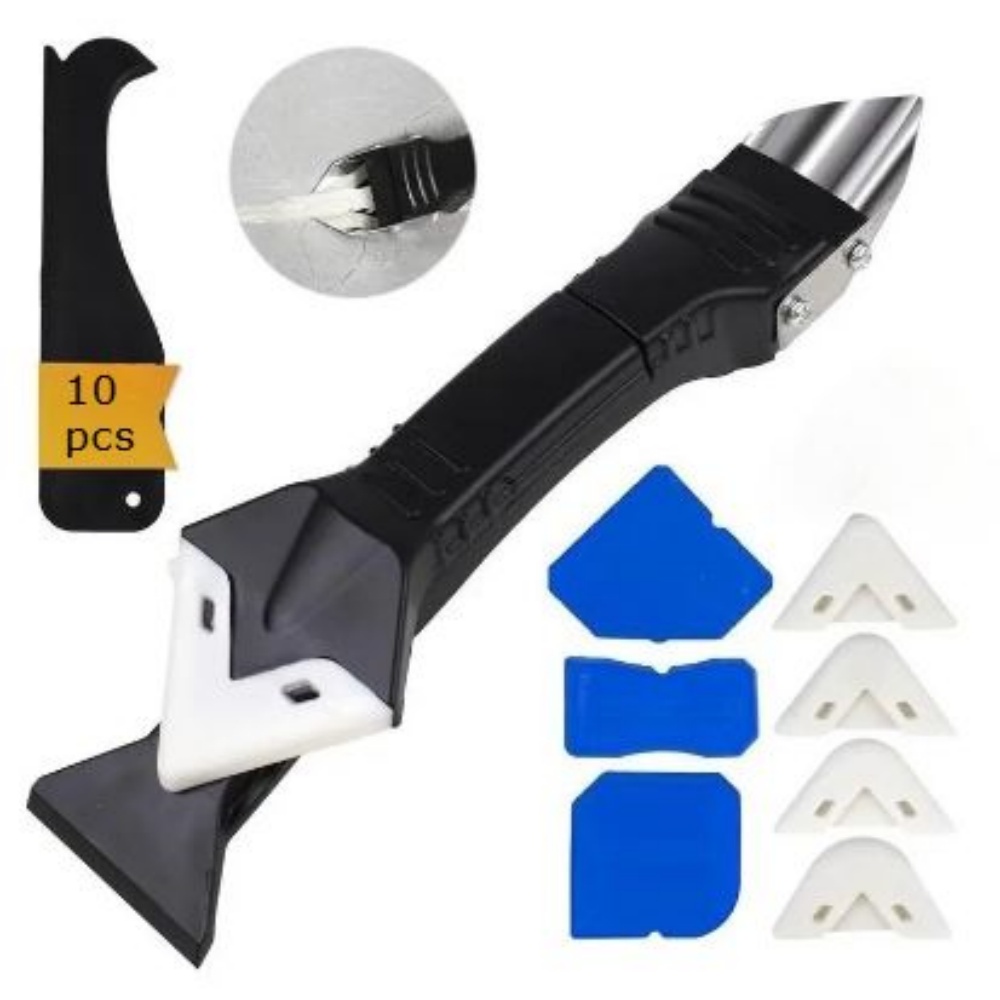 Bathroom Caulk Siliconized - 10 pcs Silicone Caulking Tool Kit，Glass