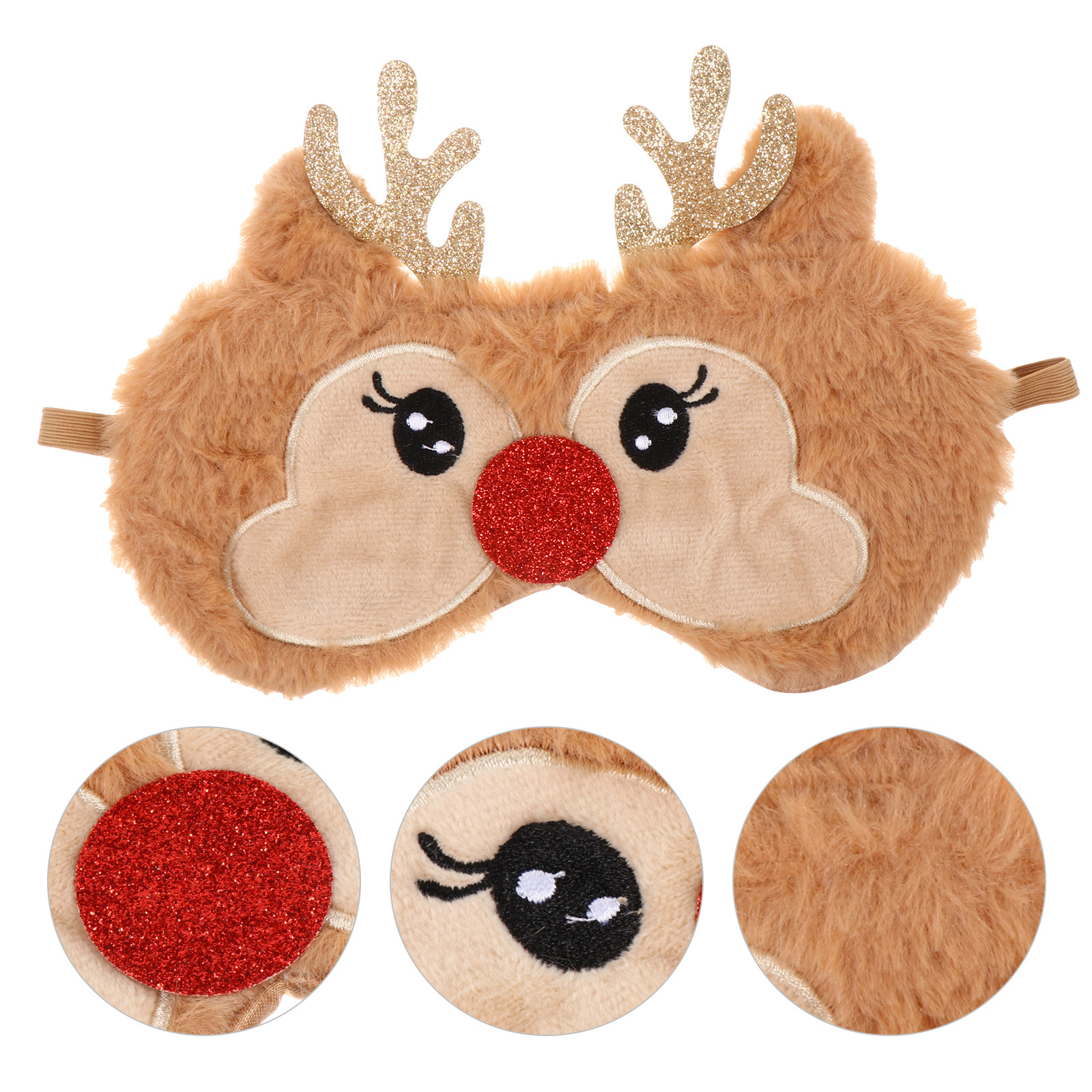 Home Improvement Help - 1Pcs Sleep Mask Christmas Elk Cartoon