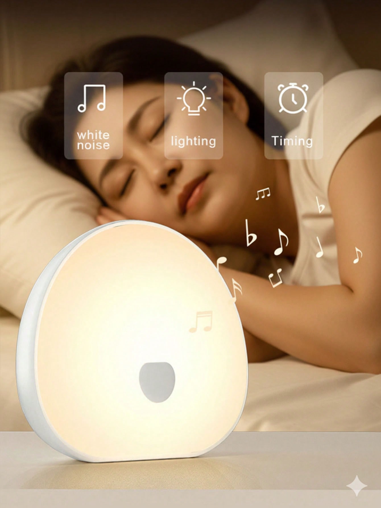Home Improvement Help - Rechargeable White Noise Machine with touch