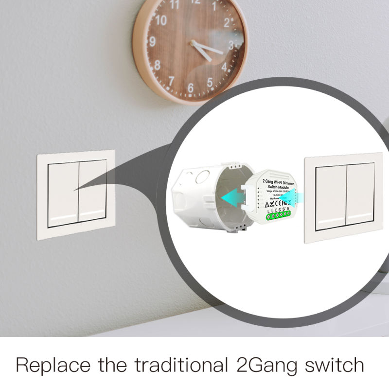 2Gang Wifi Dimmer Light Switch - Home Improvement Diy avaliação e preço