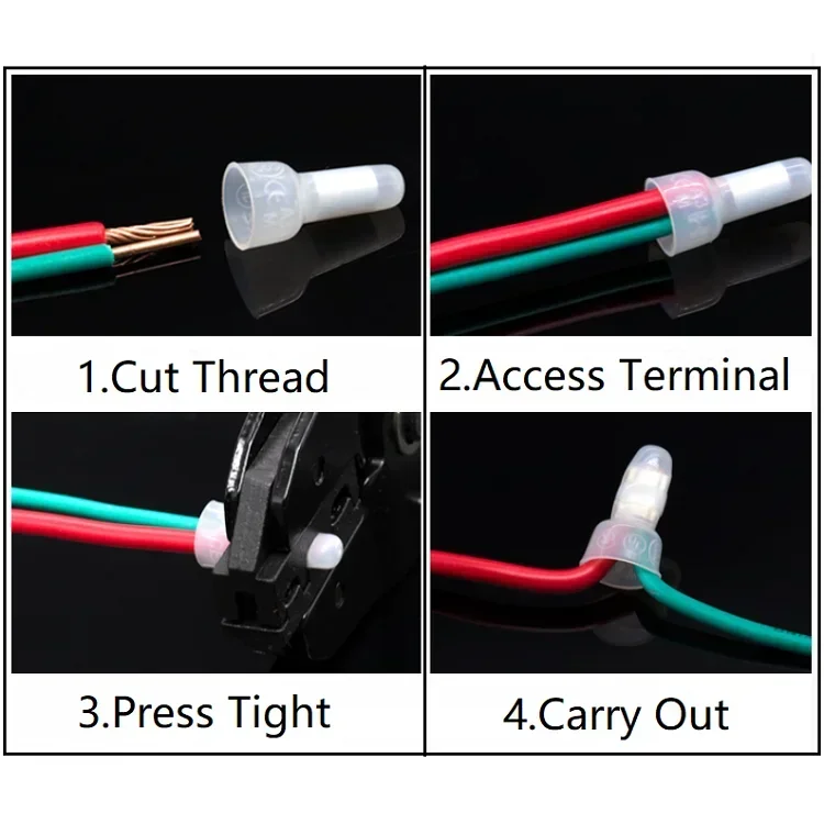 10~1000pcs CE Type Wire Termin - Wire Connector Cap avaliação e preço