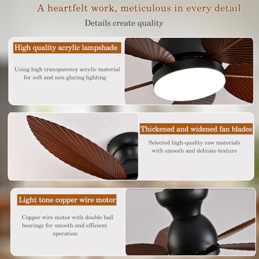 Tropical Ceiling Fans with Lig - Ceiling Fan Mount avaliação e preço