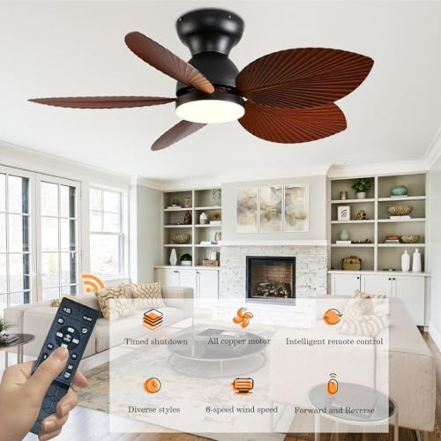 Tropical Ceiling Fans with Lig - Ceiling Fan Mount avaliação e preço