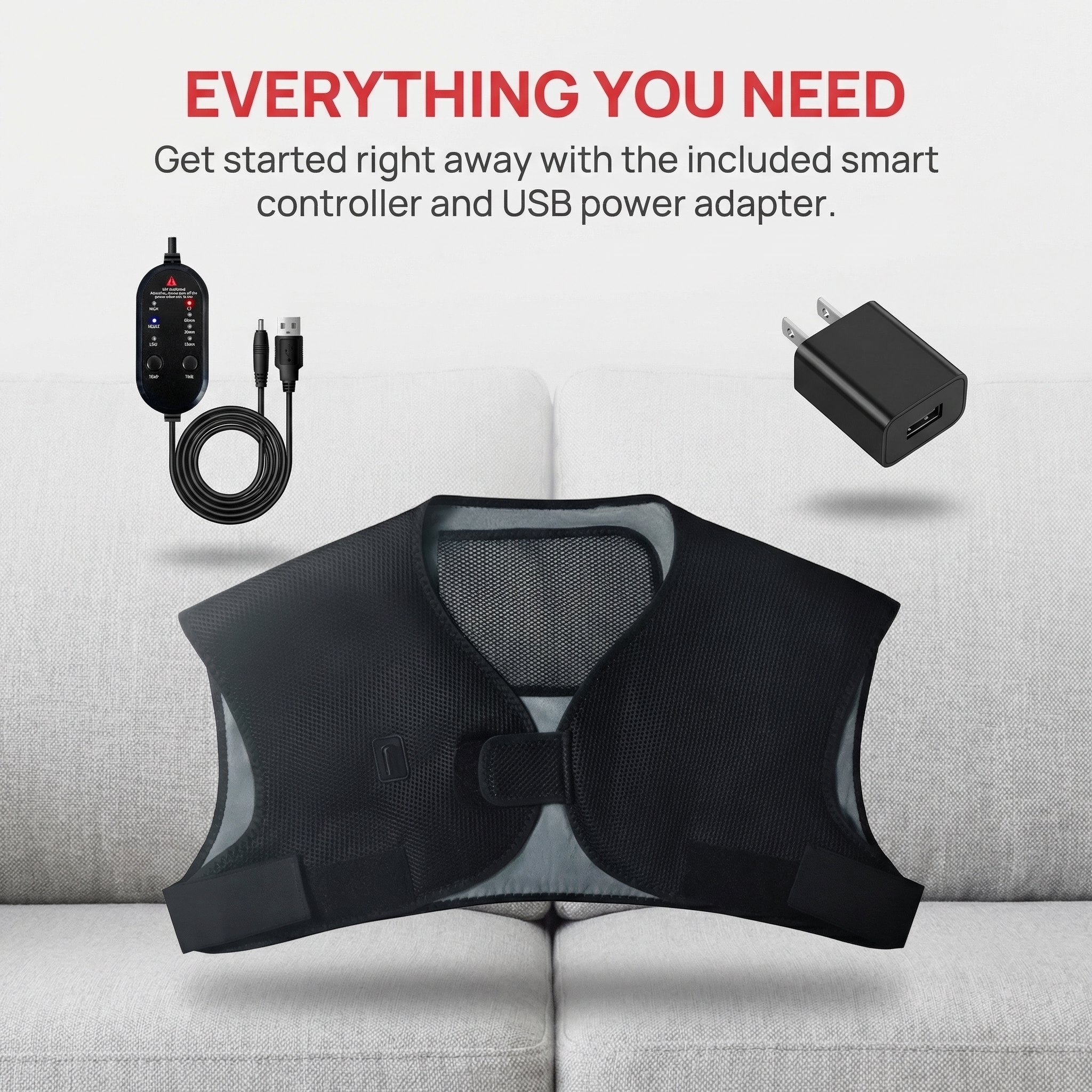 Electric Heating Shoulder Brac - Home Improvement Help avaliação e preço