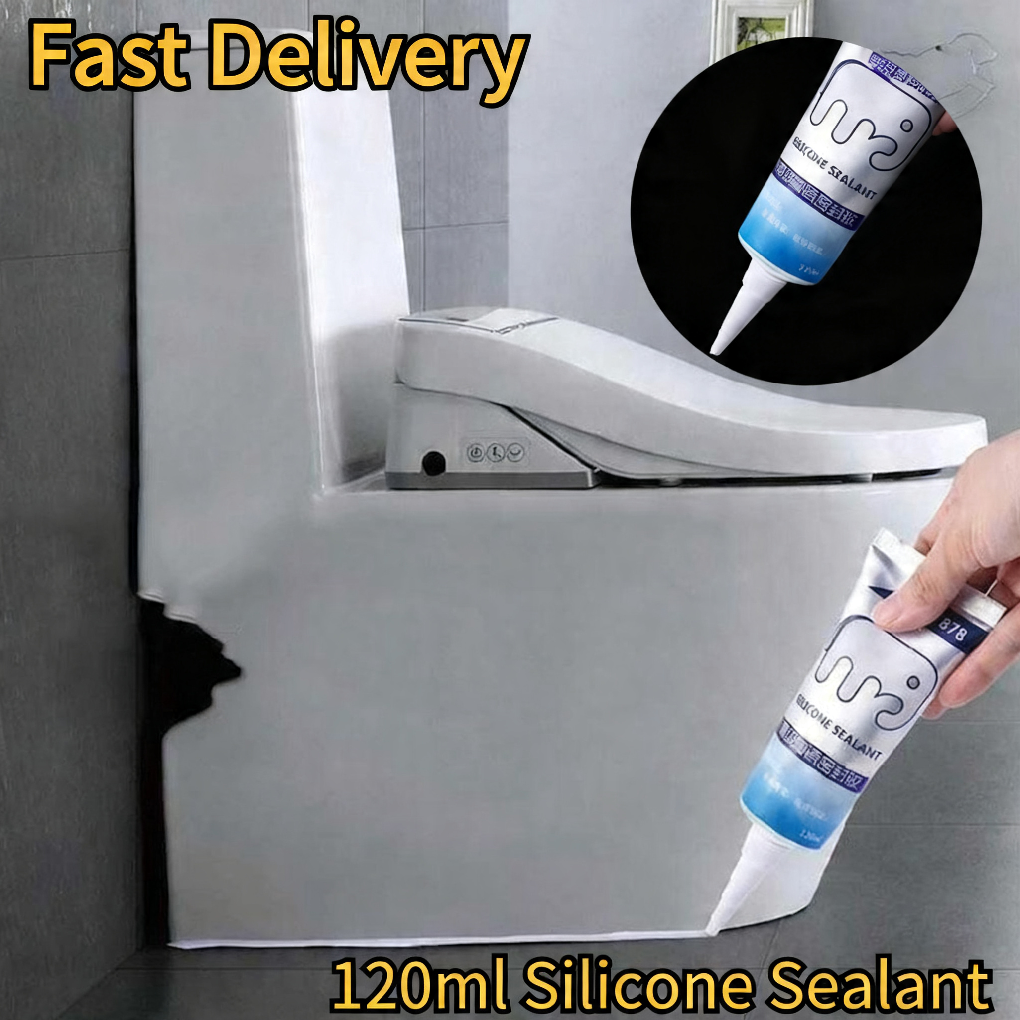 120ml Multipurpose Silicone Se - Bathroom Caulk Siliconized avaliação e preço