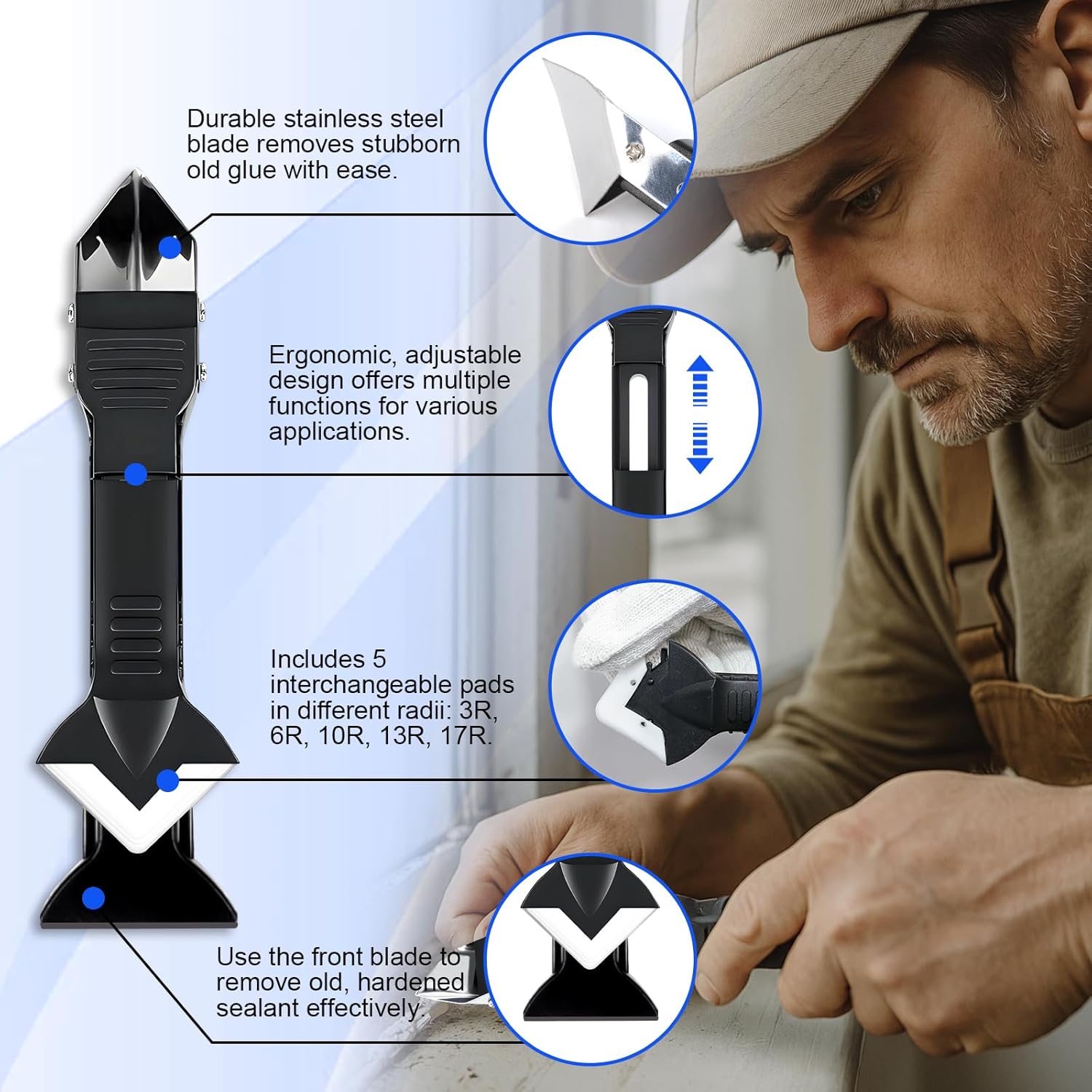 11Pcs Silicone Caulking Tools  - Bathroom Caulk Siliconized avaliação e preço