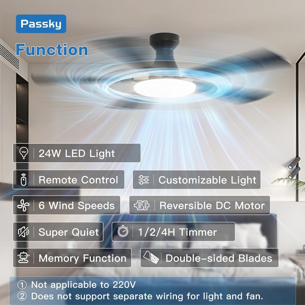 52 inch Flush Mount Ceiling Fa - Ceiling Fan Mount avaliação e preço