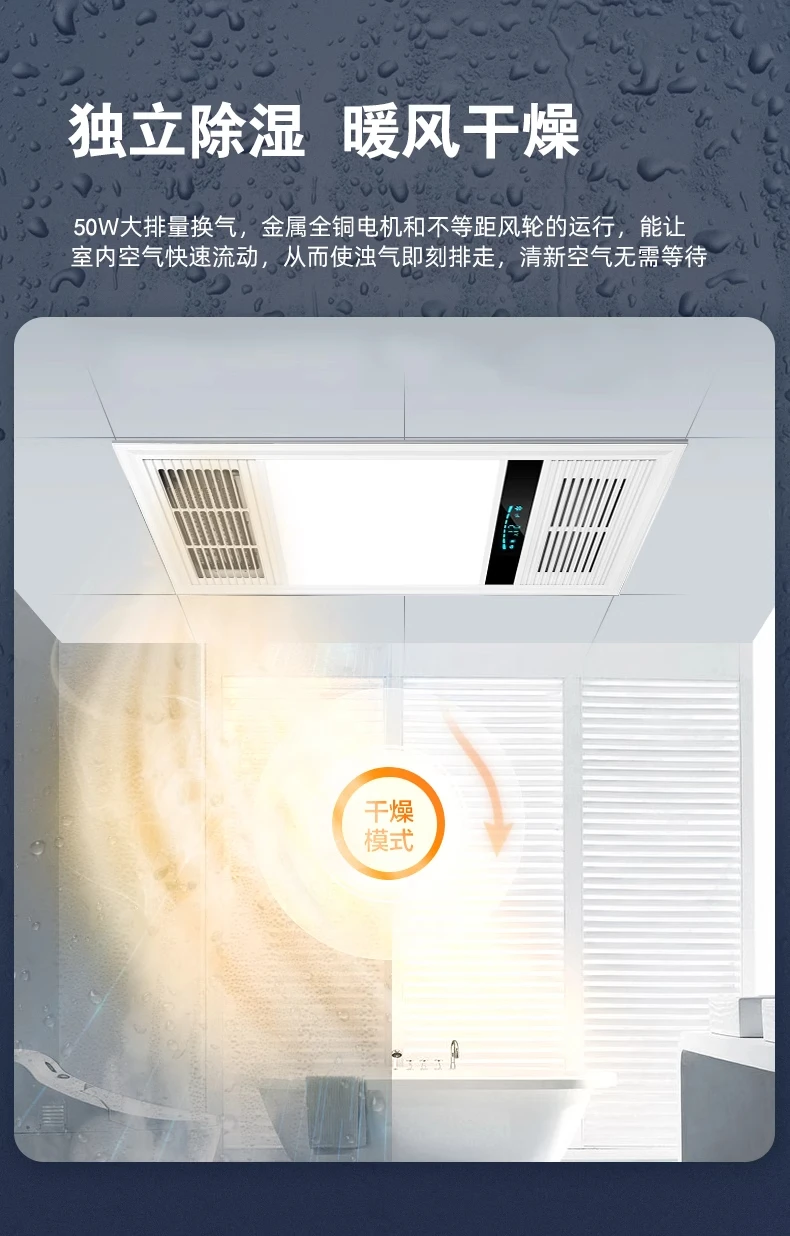 220V Bathroom Exhaust Fan with - Ceiling Fan Mount avaliação e preço