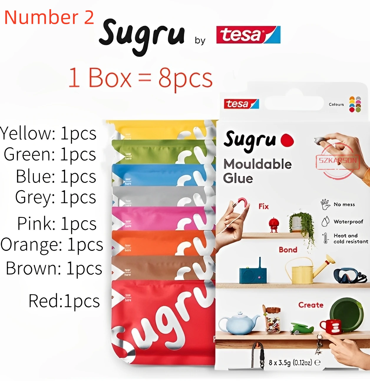 1 box=8 pcs Tesa Sugru Mouldab - Home Improvement Diy avaliação e preço