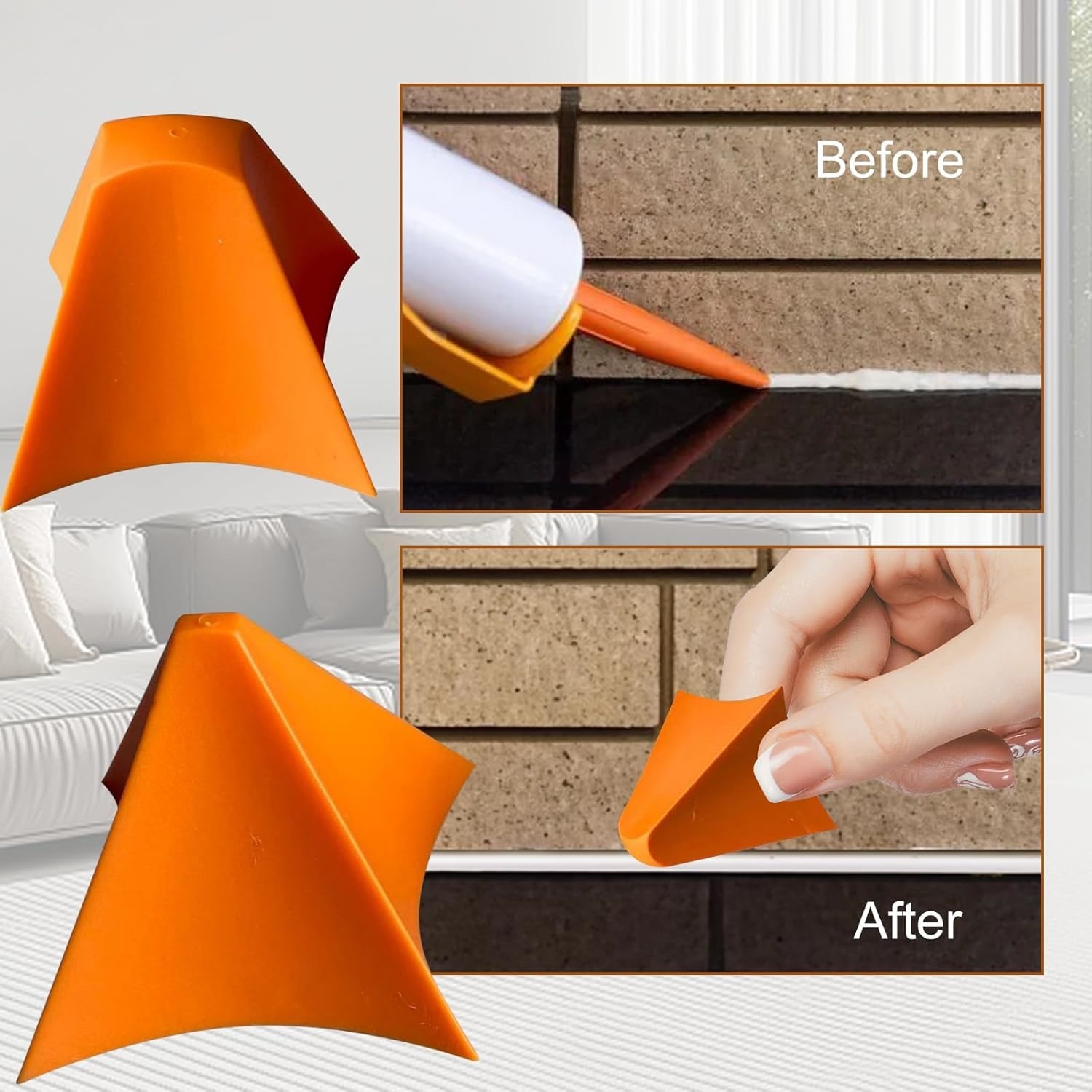 2 PCS Silicone Seam Tool Silic - Bathroom Caulk Siliconized avaliação e preço