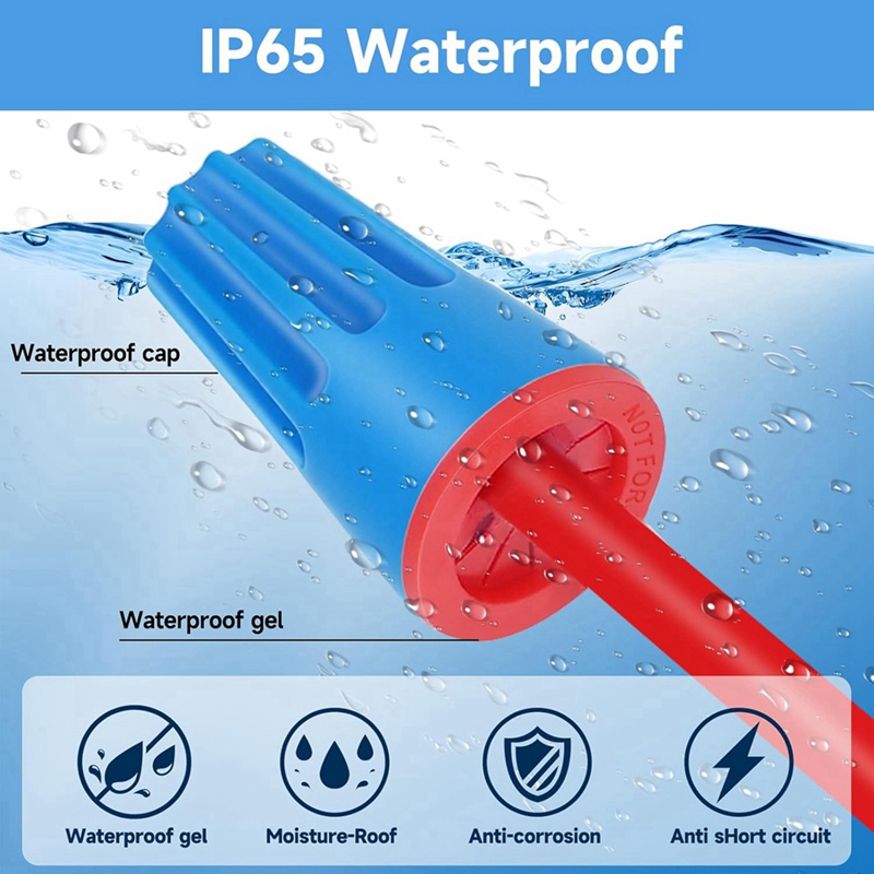 50PCS Waterproof Wire Electric - Wire Connector Cap avaliação e preço
