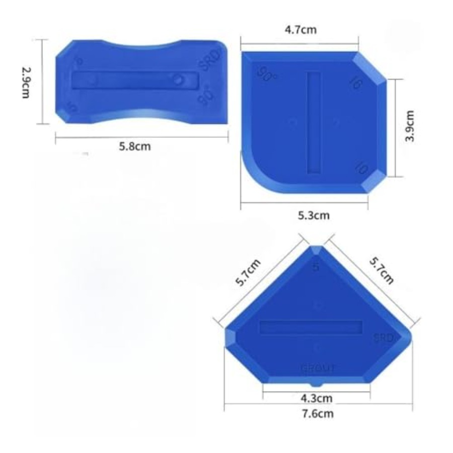 3 Pcs Silicone Caulking Tools, - Bathroom Caulk Siliconized avaliação e preço