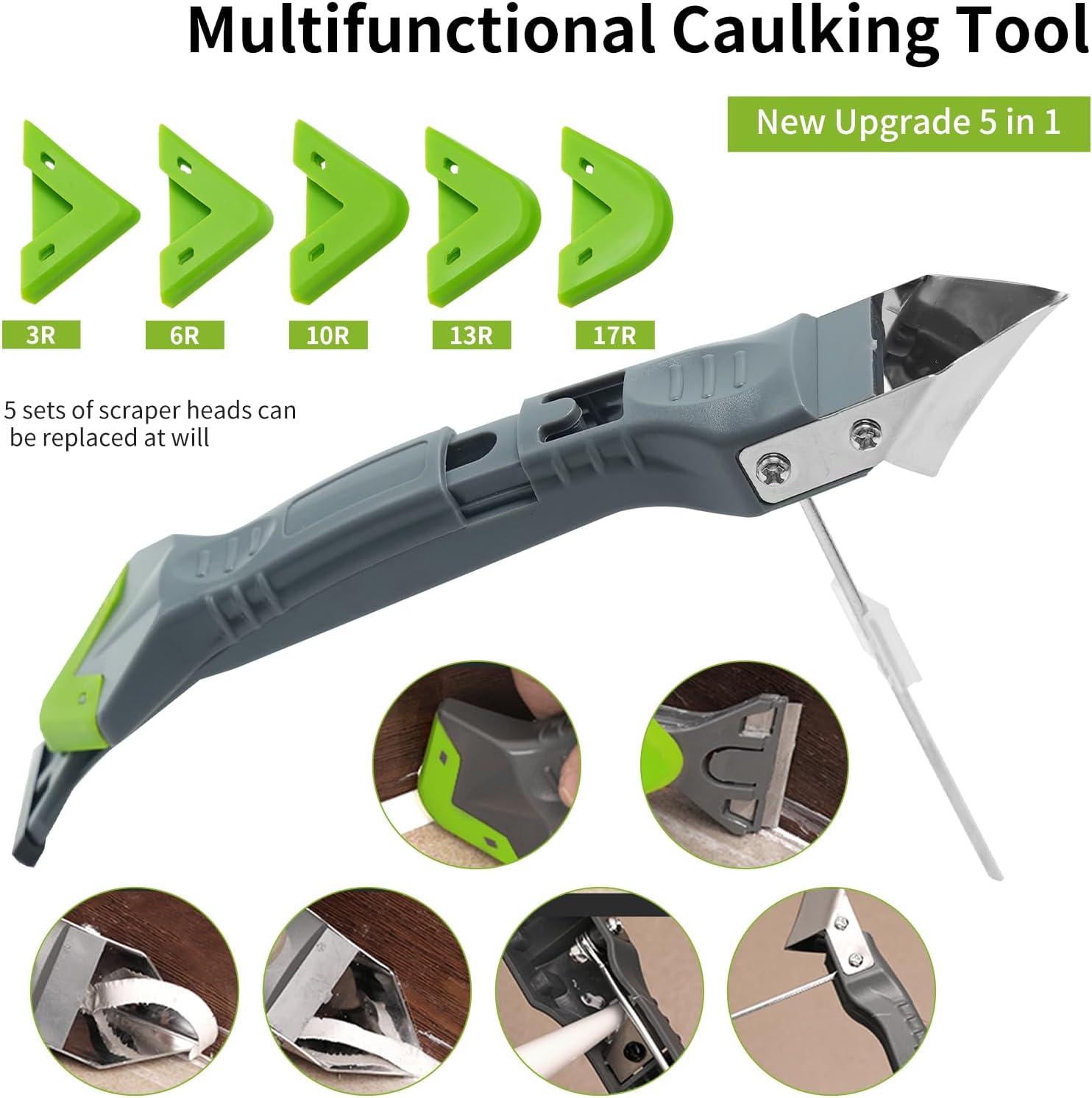 5 In 1 Silicone Caulking Tools - Bathroom Caulk Siliconized avaliação e preço
