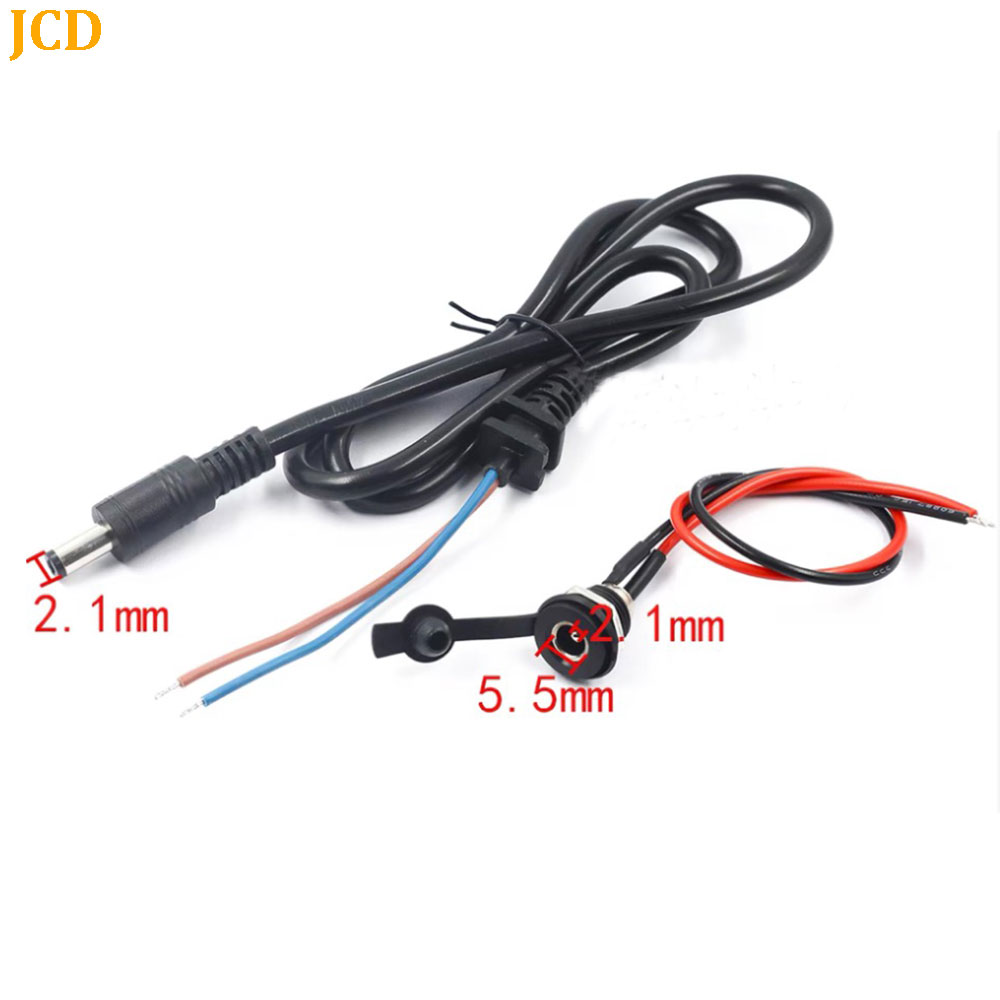 1PC DC Power Male Female Jack  - Wire Connector Cap avaliação e preço
