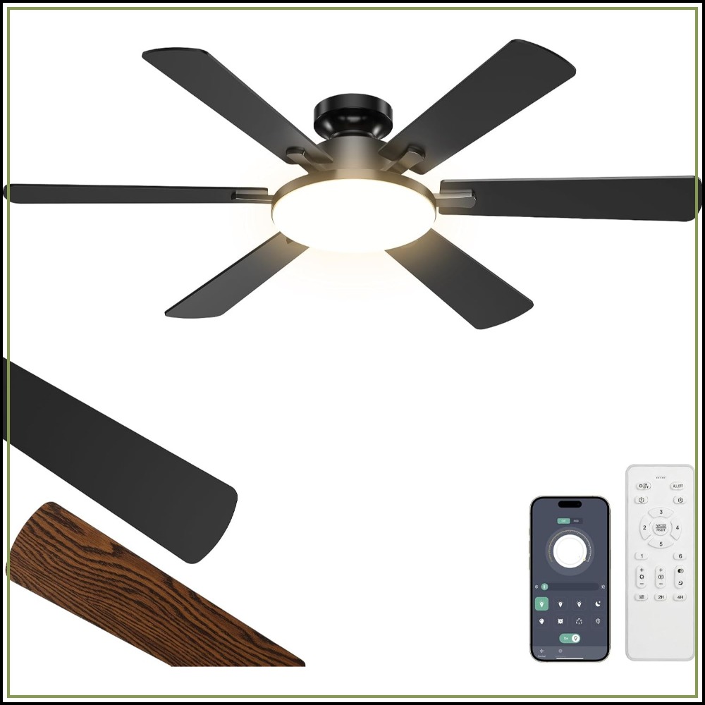 52 Inch Ceiling Fan with Light - Ceiling Fan Mount avaliação e preço