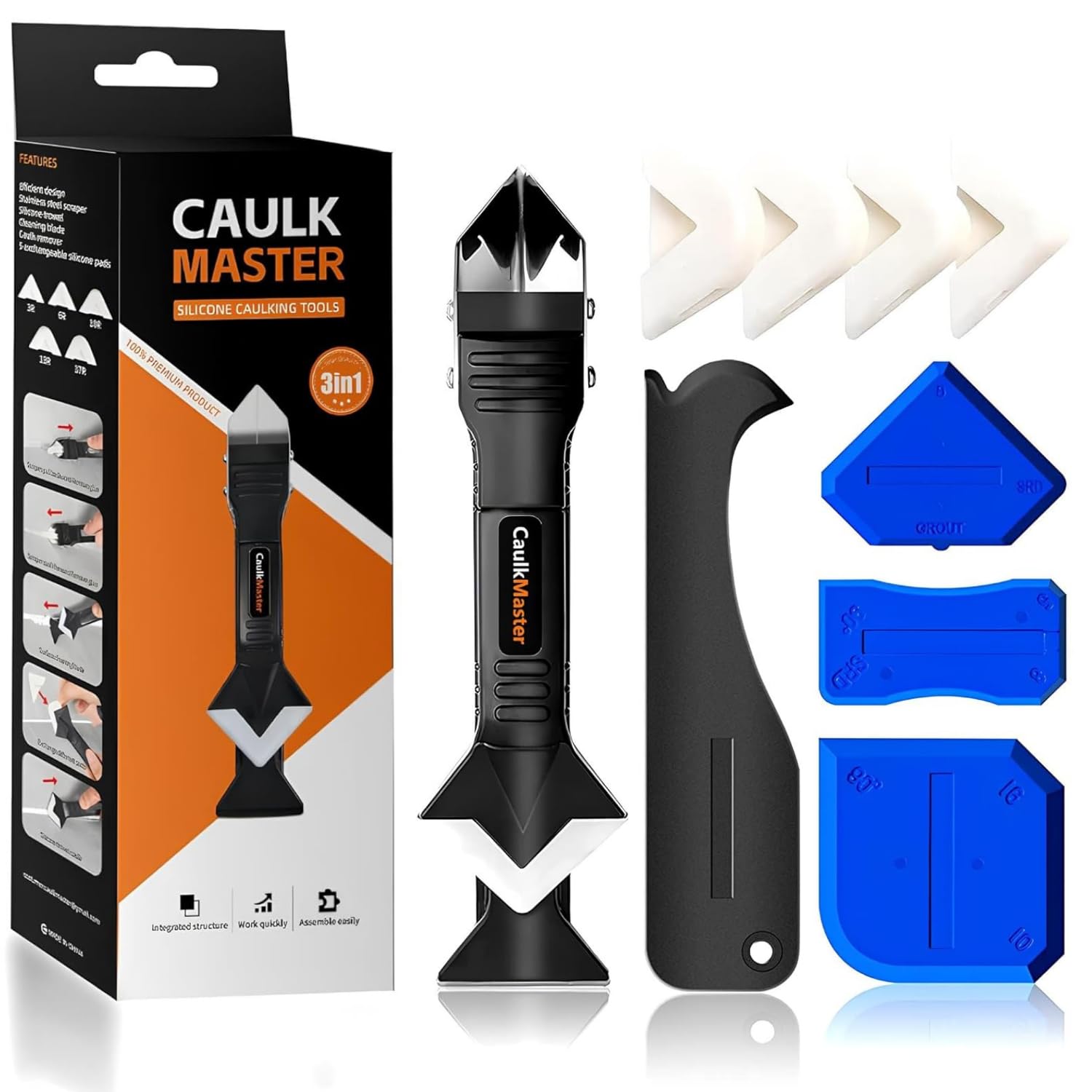 3 in 1 Silicone Caulking Tool  - Bathroom Caulk Siliconized avaliação e preço