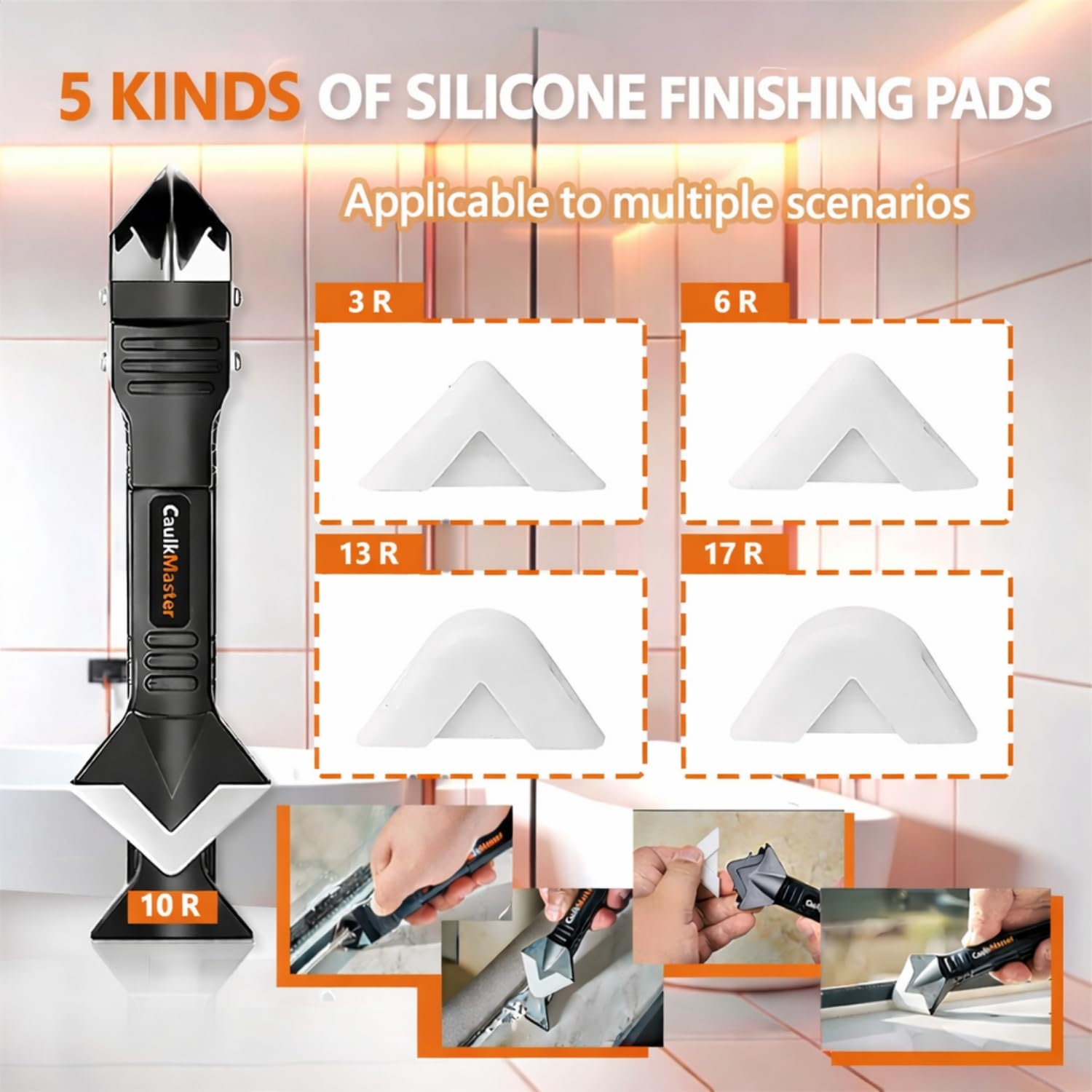 3 in 1 Silicone Caulking Tool  - Bathroom Caulk Siliconized avaliação e preço