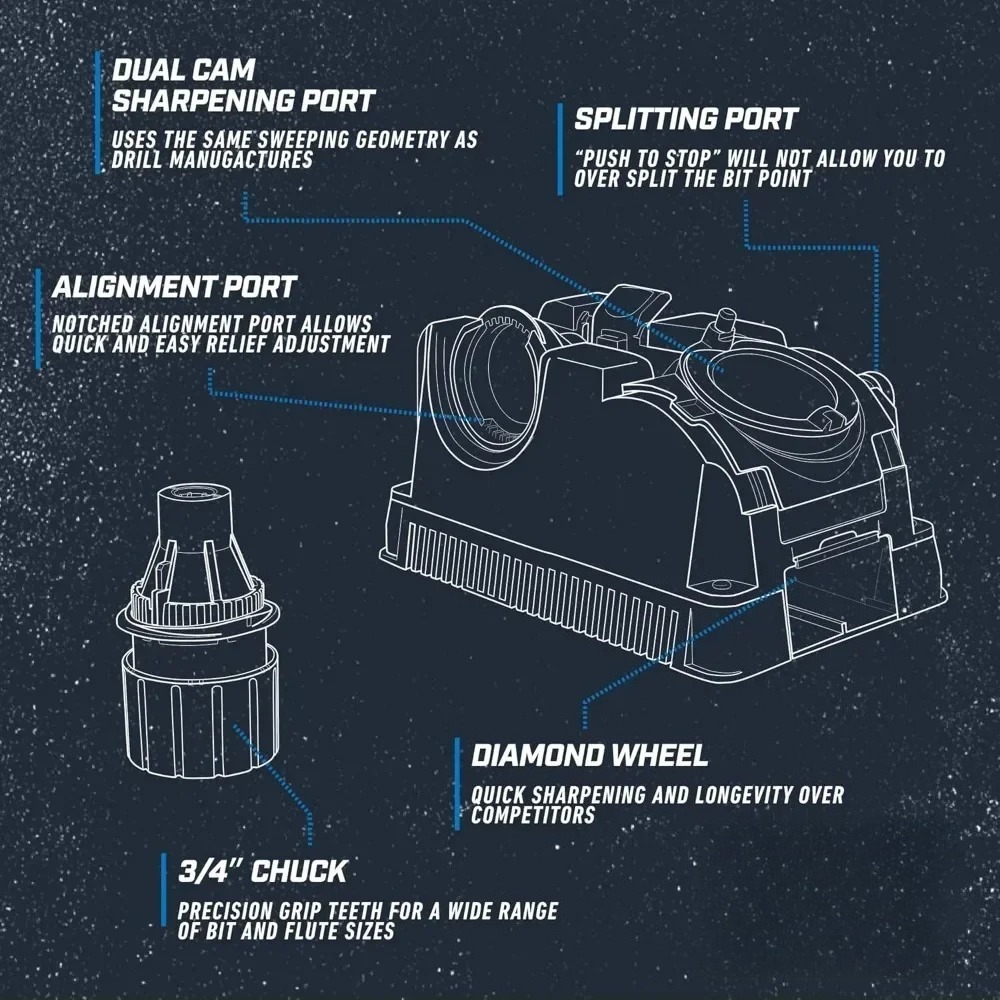 DD750X Electric Drill Bit Shar - Home Improvement Usa avaliação e preço