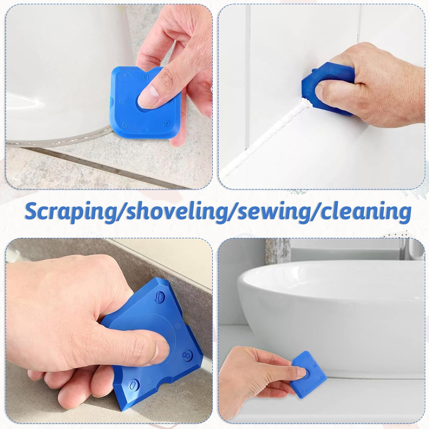 10 Pcs Silicone Caulking Tool  - Bathroom Caulk Siliconized avaliação e preço