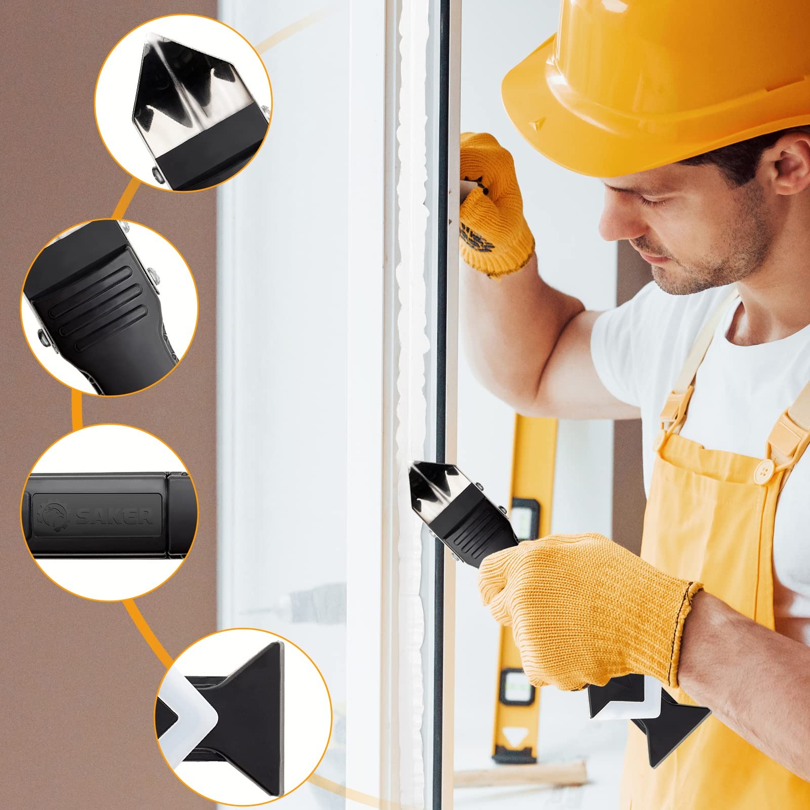 Silicone Caulking Tool Kit，Gla - Bathroom Caulk Siliconized avaliação e preço