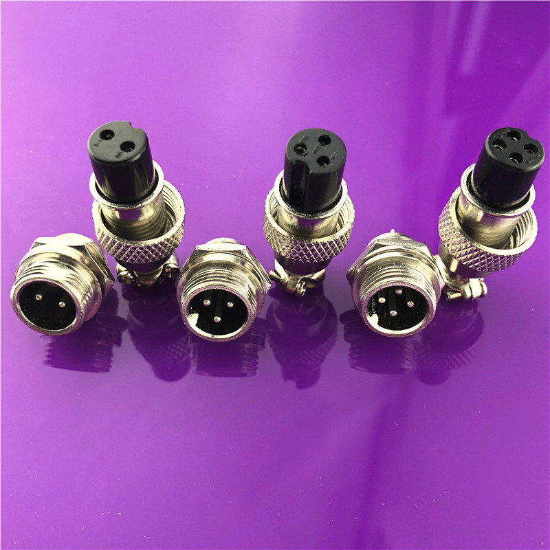 1set GX12 2/3/4/5/6/7 Pin Male - Wire Connector Cap avaliação e preço