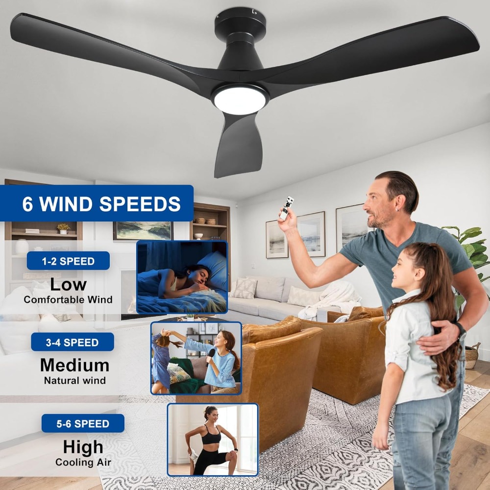 52-Inch Low Profile Ceiling Fa - Ceiling Fan Mount avaliação e preço