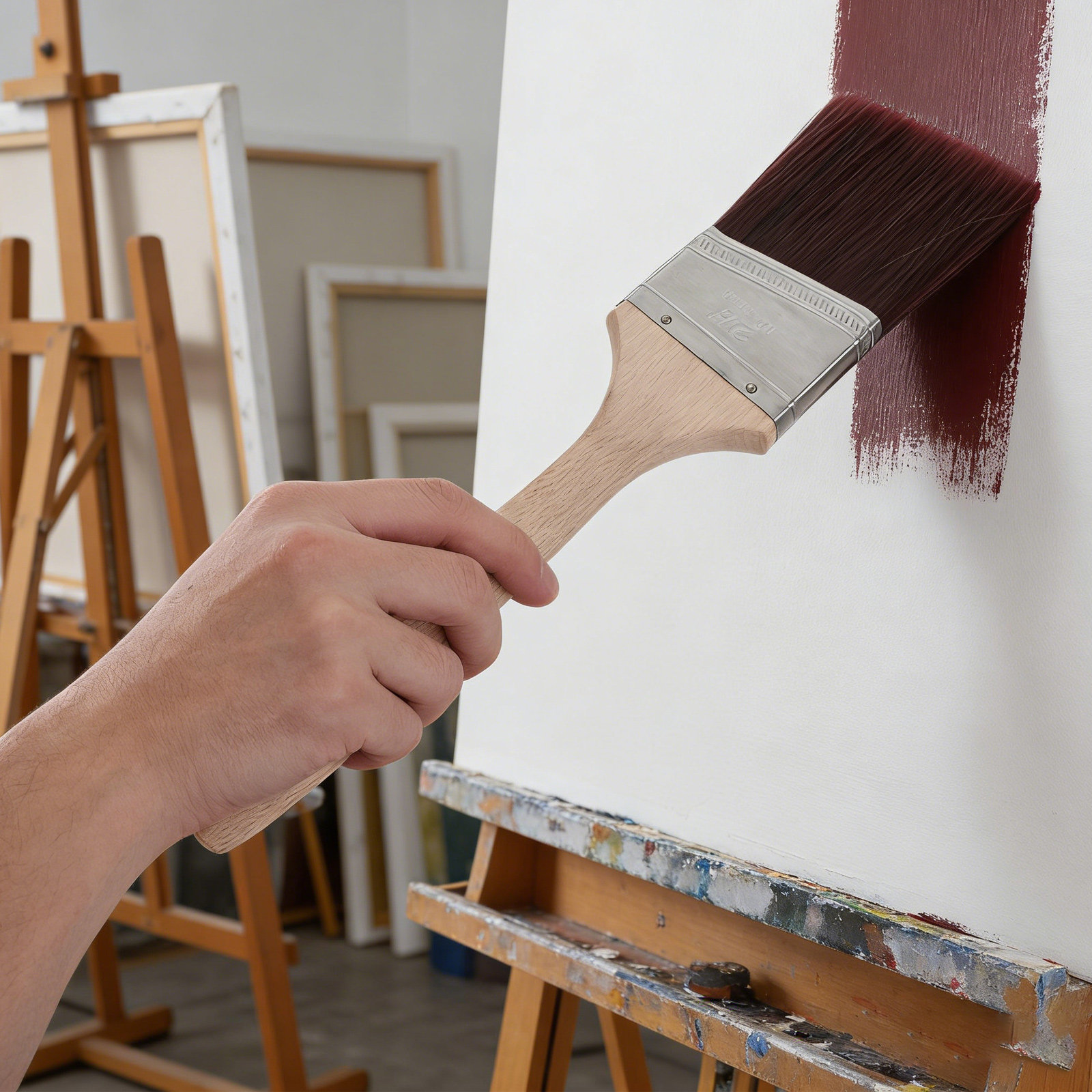 Flat Angle Paint Brush Latex I - Home Improvement Fence avaliação e preço